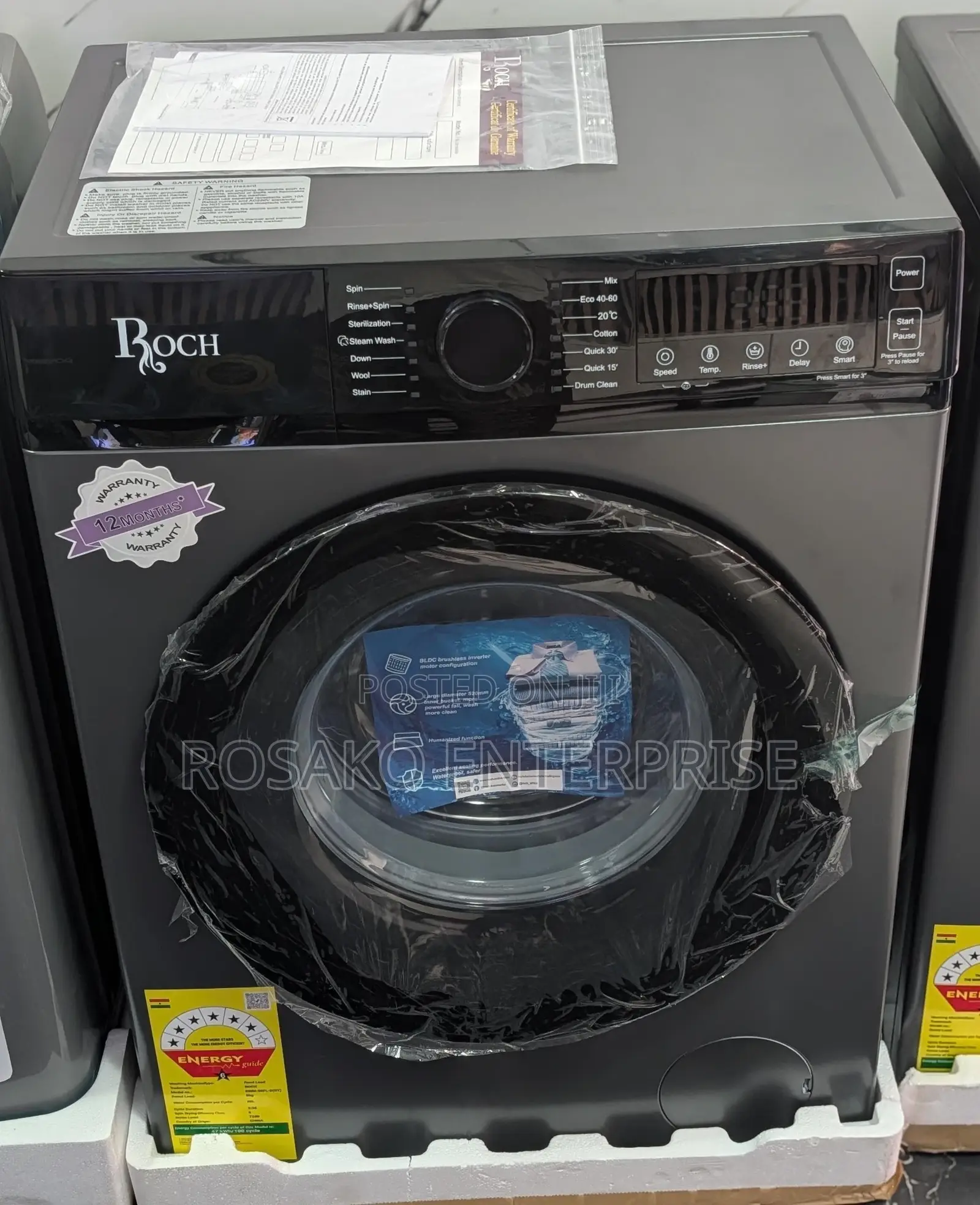 Roch 8kg Front Load Fully Automatic Washing Machine