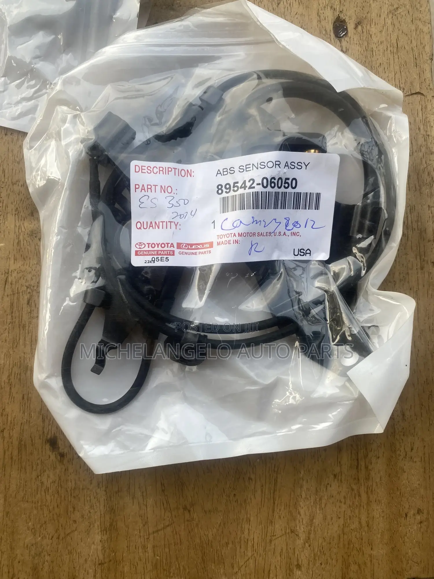 Speed Sensor Toyota Camry Spider / Lexus Es350 2012 - 2017