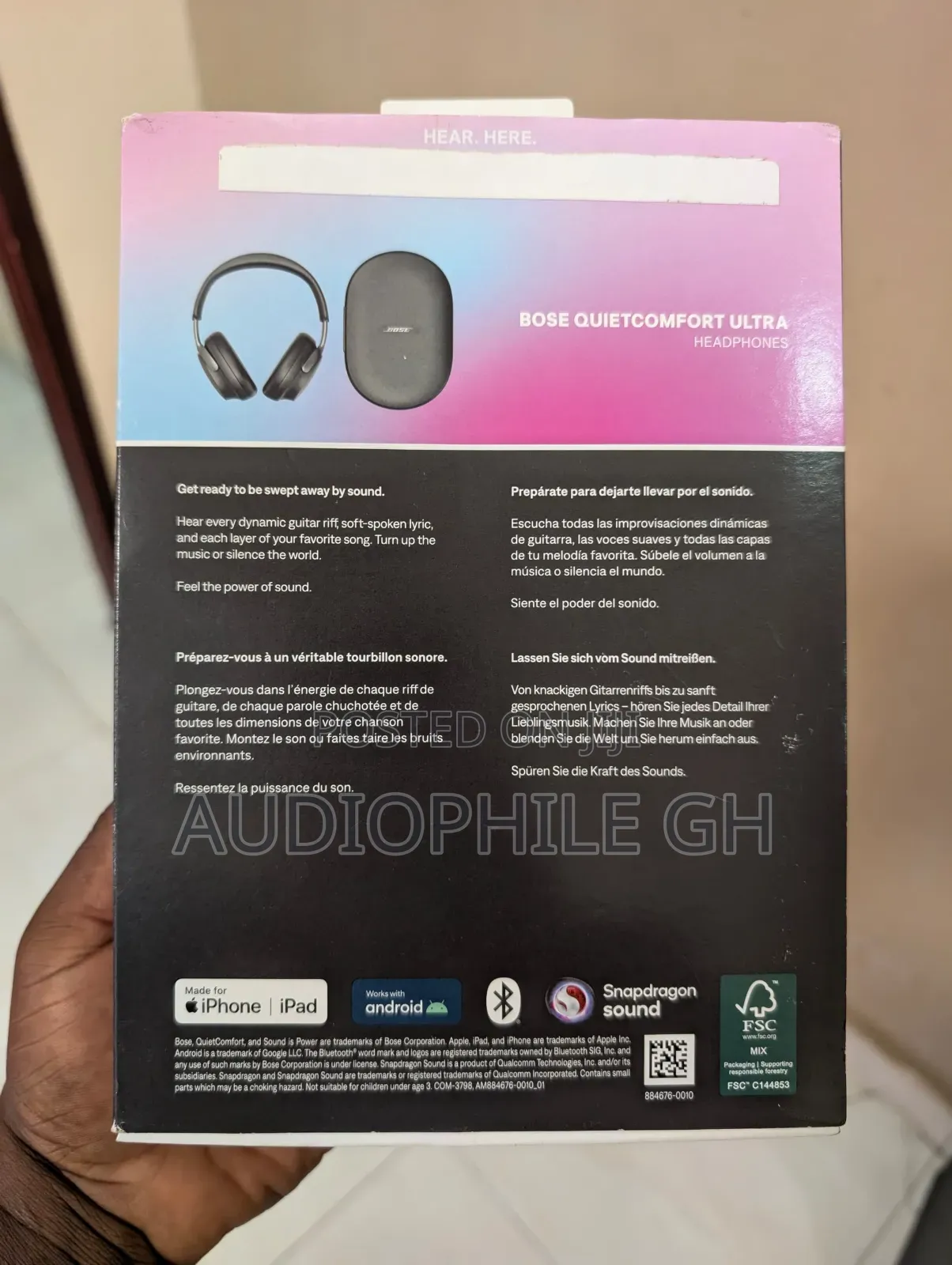Bose Quietcomfort Ultra Headphones ( New but Open Box )