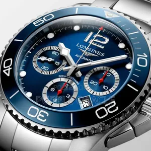 Longines  Hydroconguest  Automatic 43 Mm  Steel And Ceramic Blue