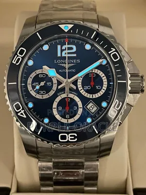 Longines  Hydroconguest  Automatic 43 Mm  Steel And Ceramic Blue