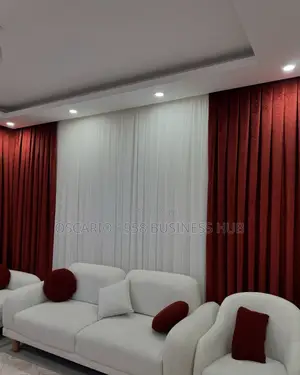Classic Canvas Modern Design Customize Window Curtains