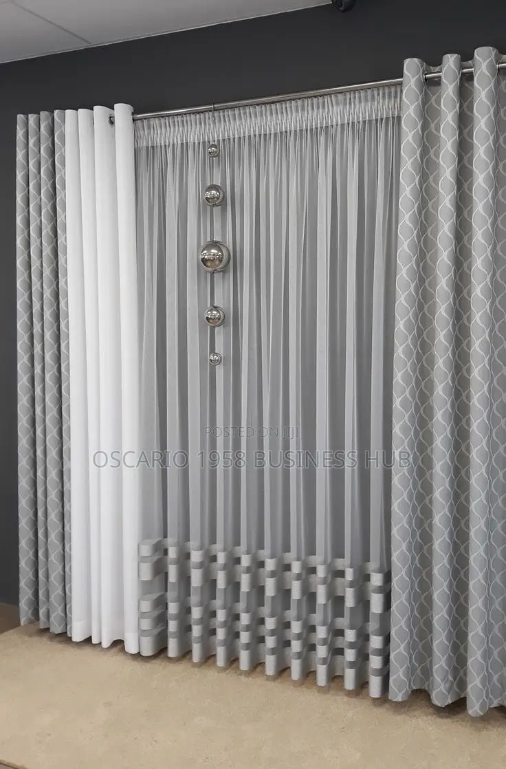 Timeless Twists Modern Design Window Curtain Available