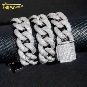 15mm Iced Out Hip Hop Cuban Link Necklace