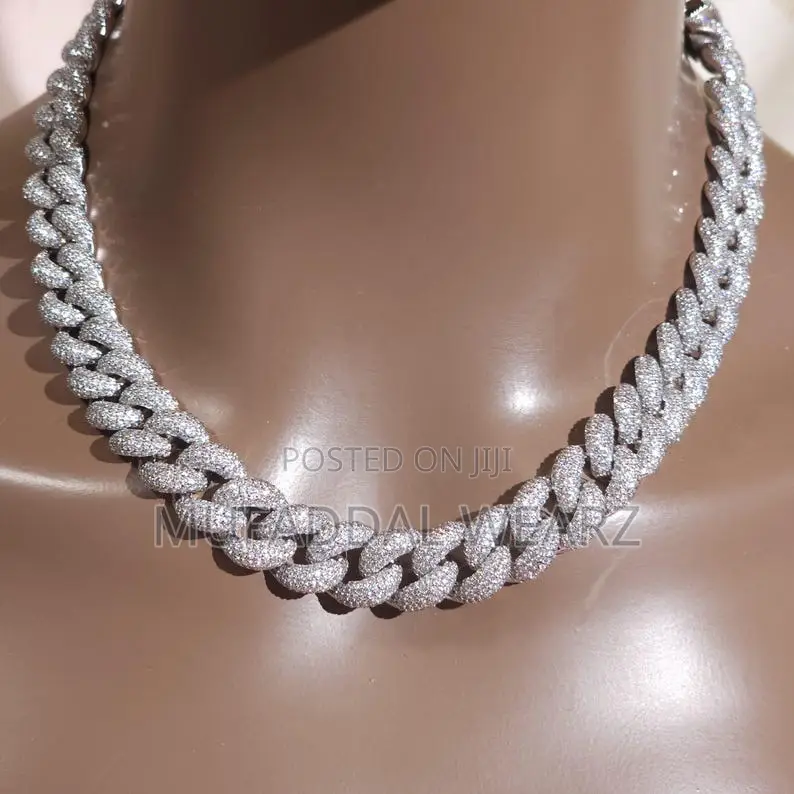 15mm Iced Out Hip Hop Cuban Link Necklace