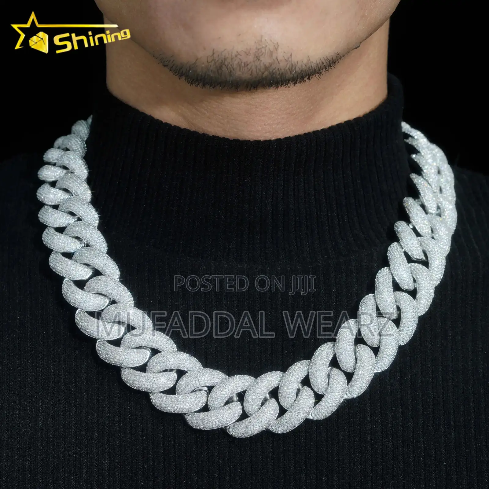 15mm Iced Out Hip Hop Cuban Link Necklace