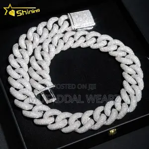 15mm Iced Out Hip Hop Cuban Link Necklace
