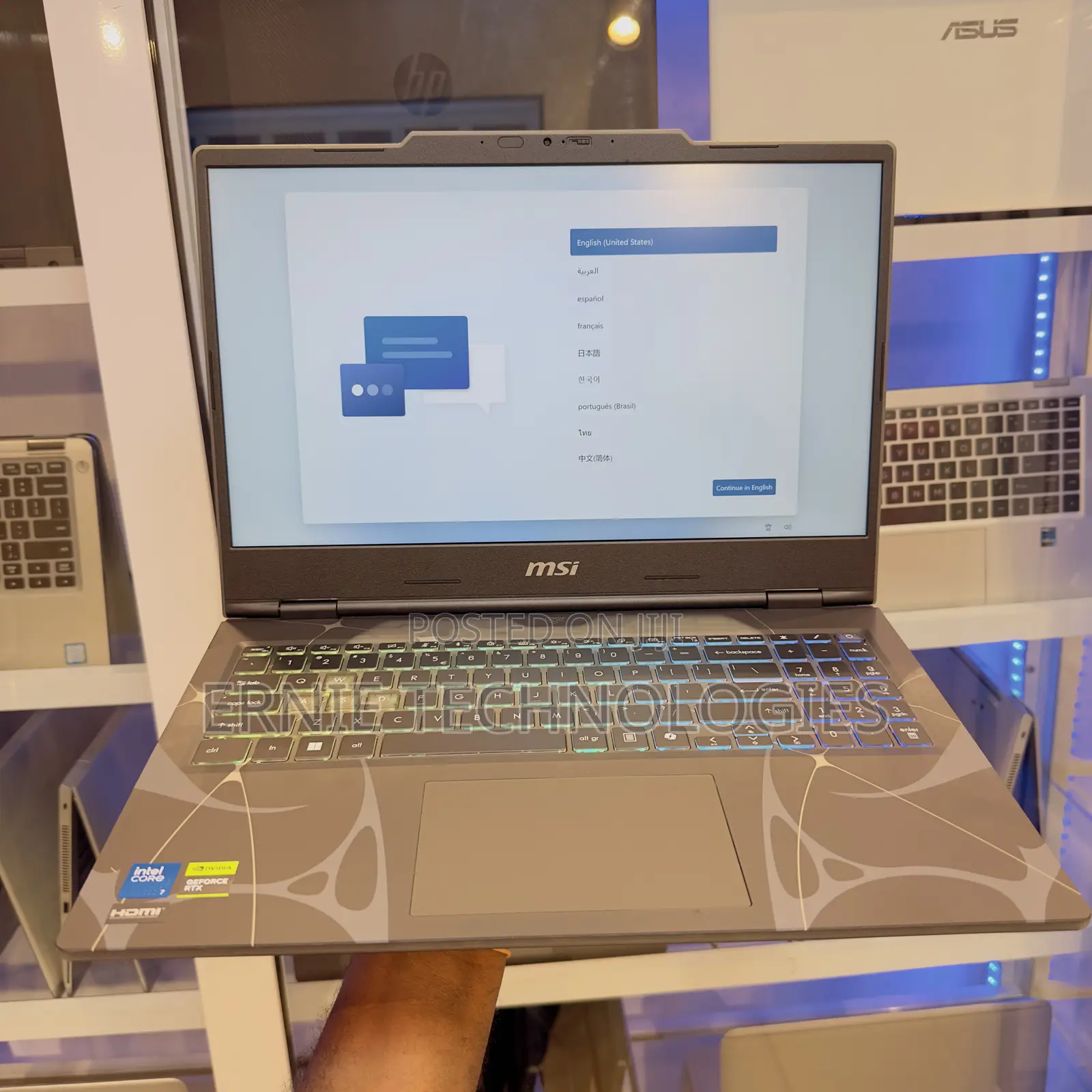 New Laptop MSI Cyborg 15 32GB Intel Core 7 SSD 1T
