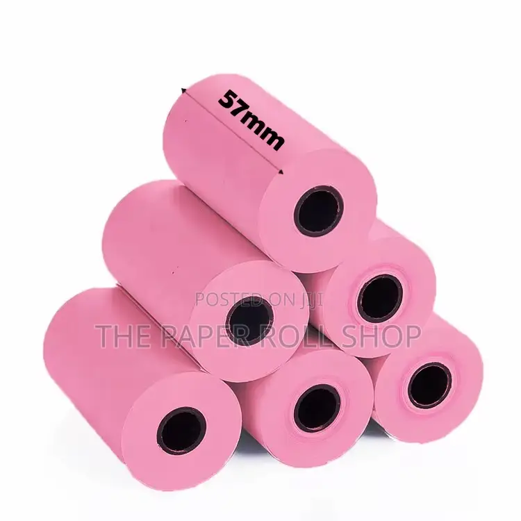 57mm Pink Thermal Paper Rolls(100rolls)
