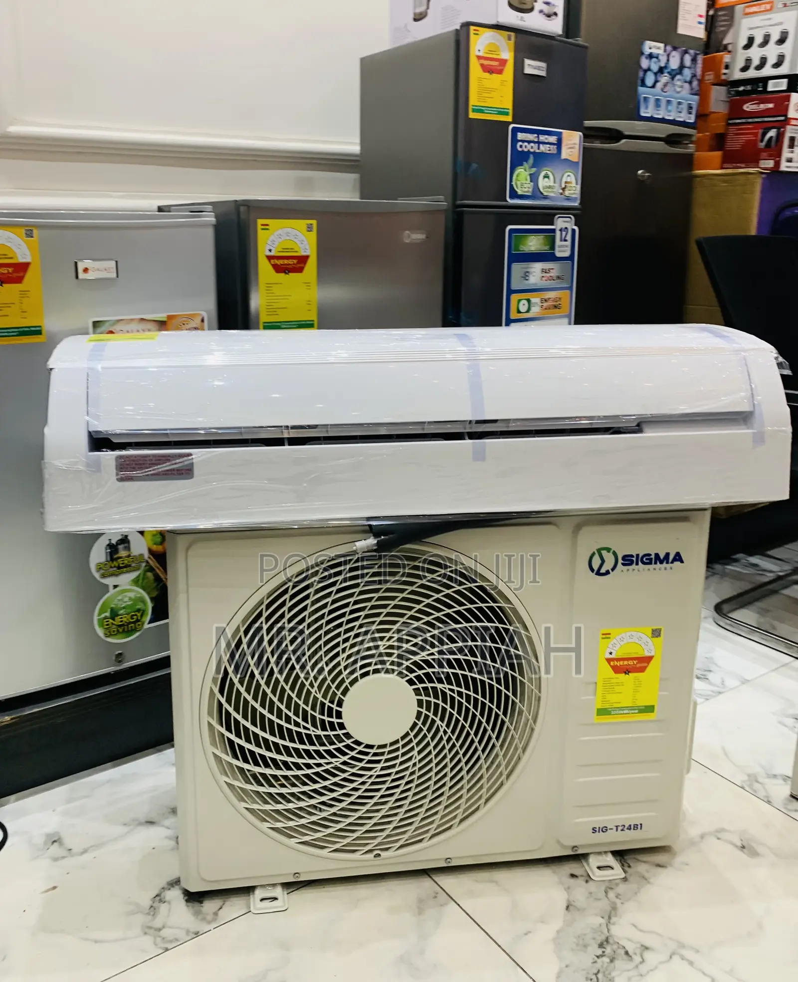 Elegant Black Sigma Sig-T18b1 2.0hp Air Conditioner(White) 