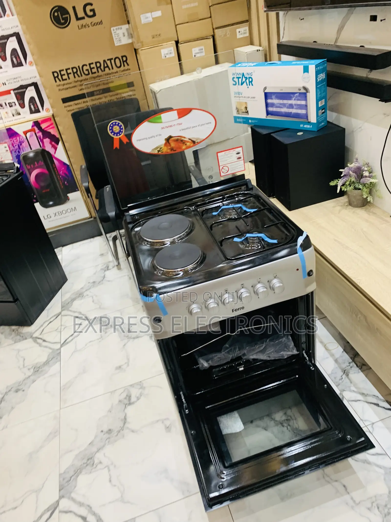 Grab the New Sliver 50-50 2gas 2 Electric Cooker Oven