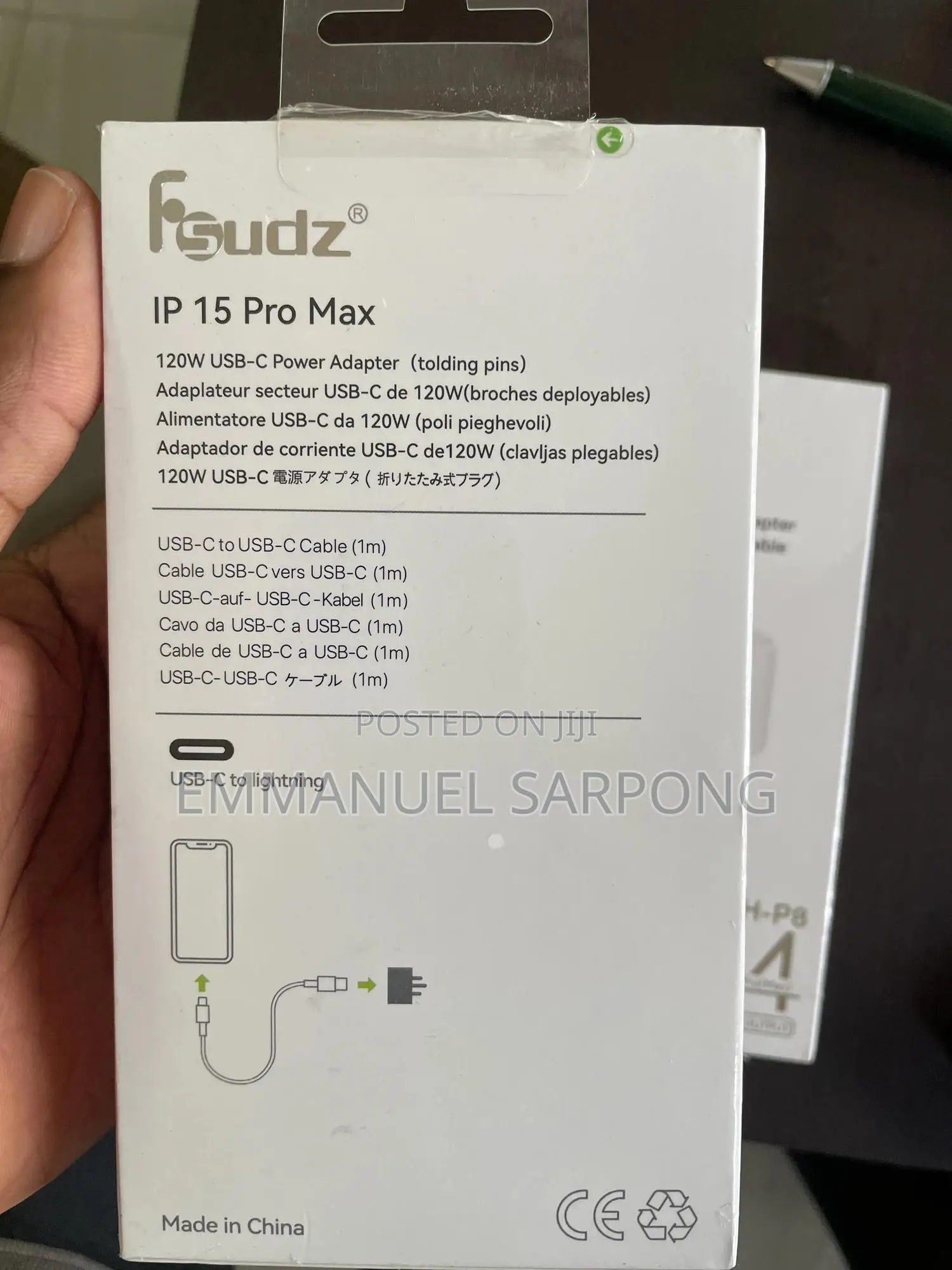 Fsudz 120w Usb-C Fast Charger + Usb-C Cable