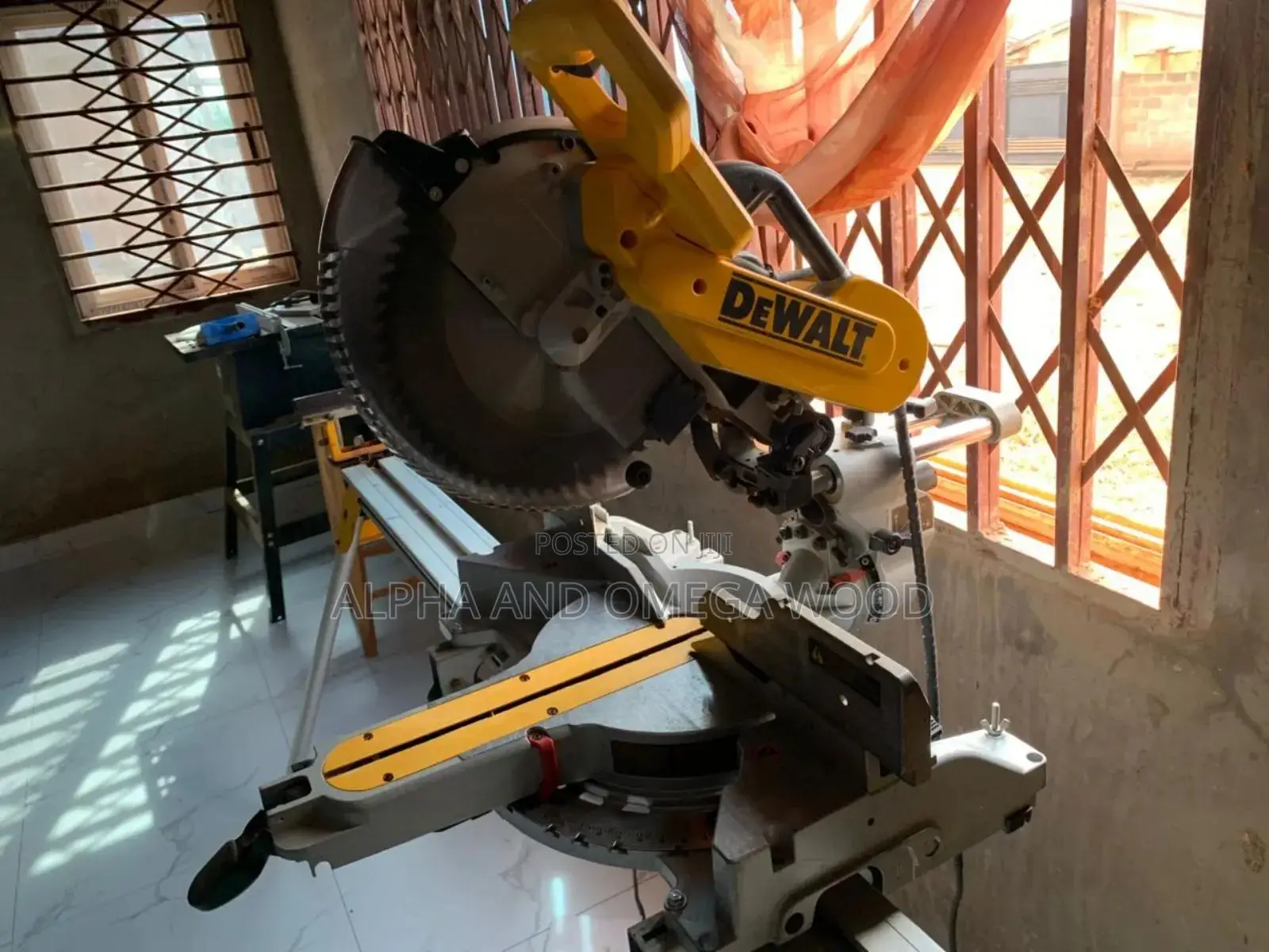 This Is Dewalt Dw718 Sliding Miter Saw From Usa, It a Double Bevel