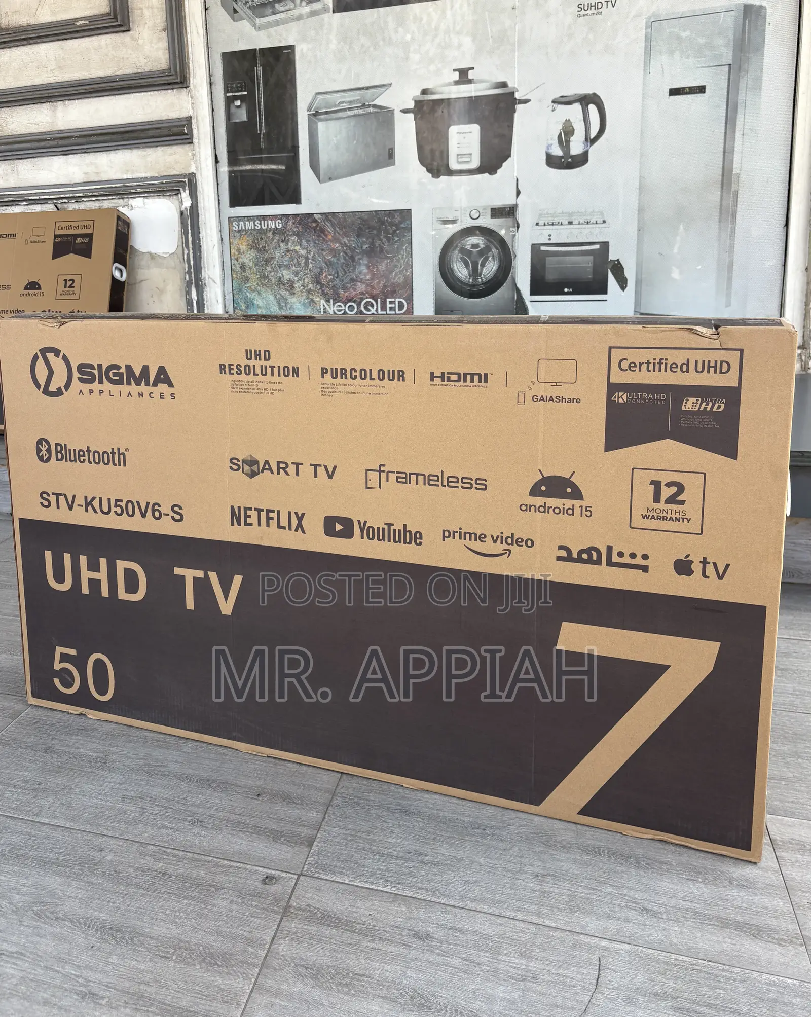 Newly in Stock Sigma 50 Inch Uhd Smart Android Tv(Sig-Ku50v6-S).