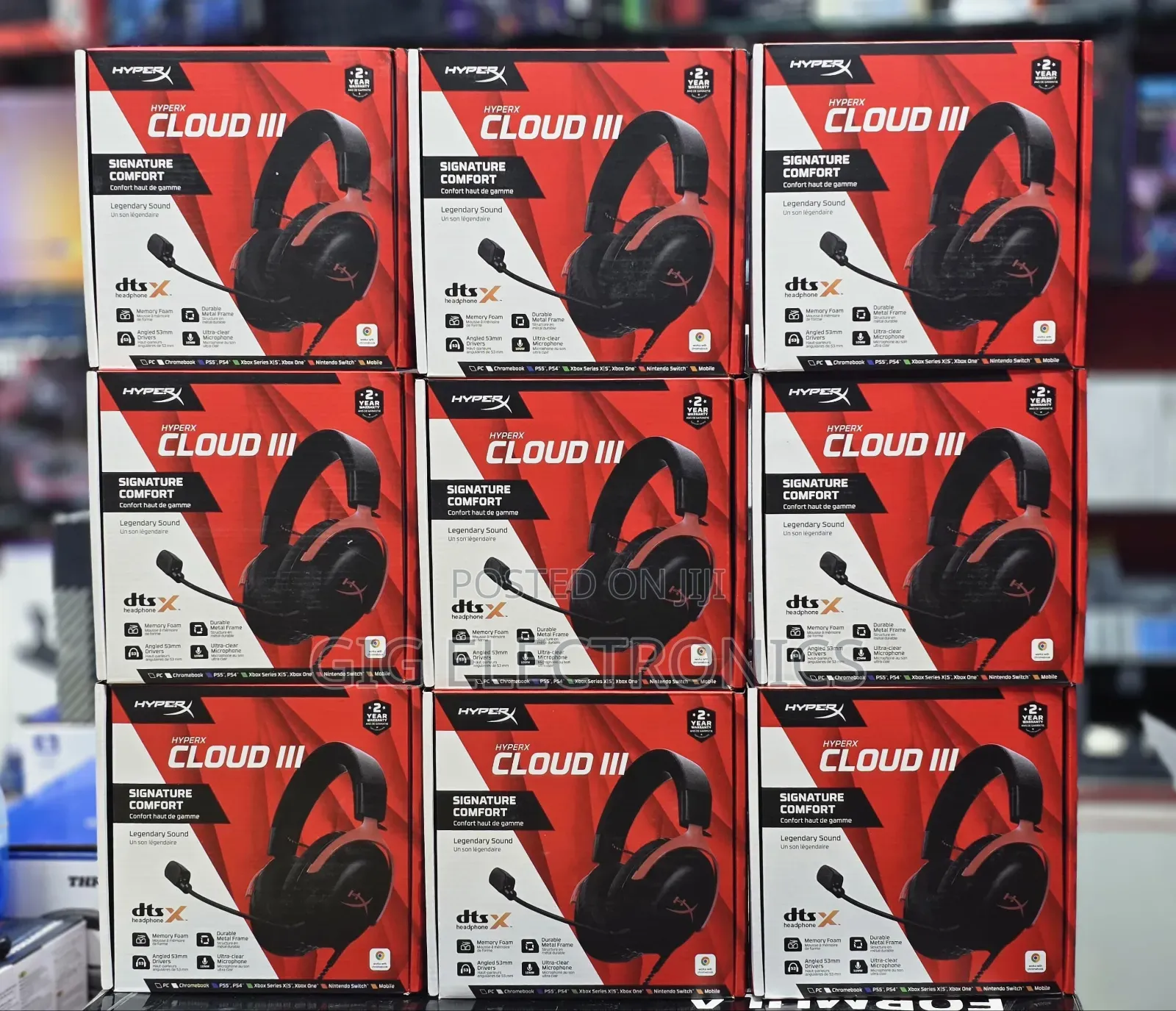 Hyperx Cloud Iii Gaming Headset (Black Red)
