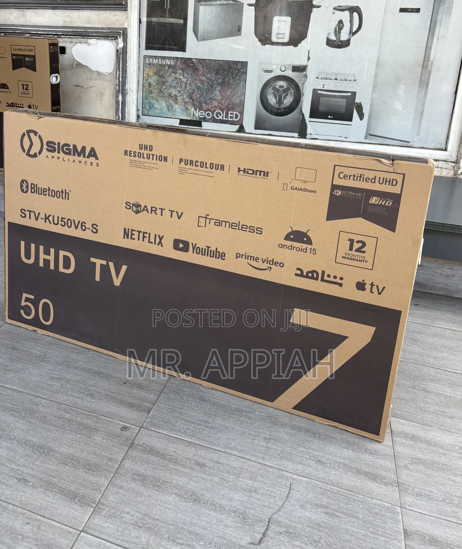 Authentic Sigma Sig-Ku50v6-S 50” Uhd Smart Tv(2025 Model)