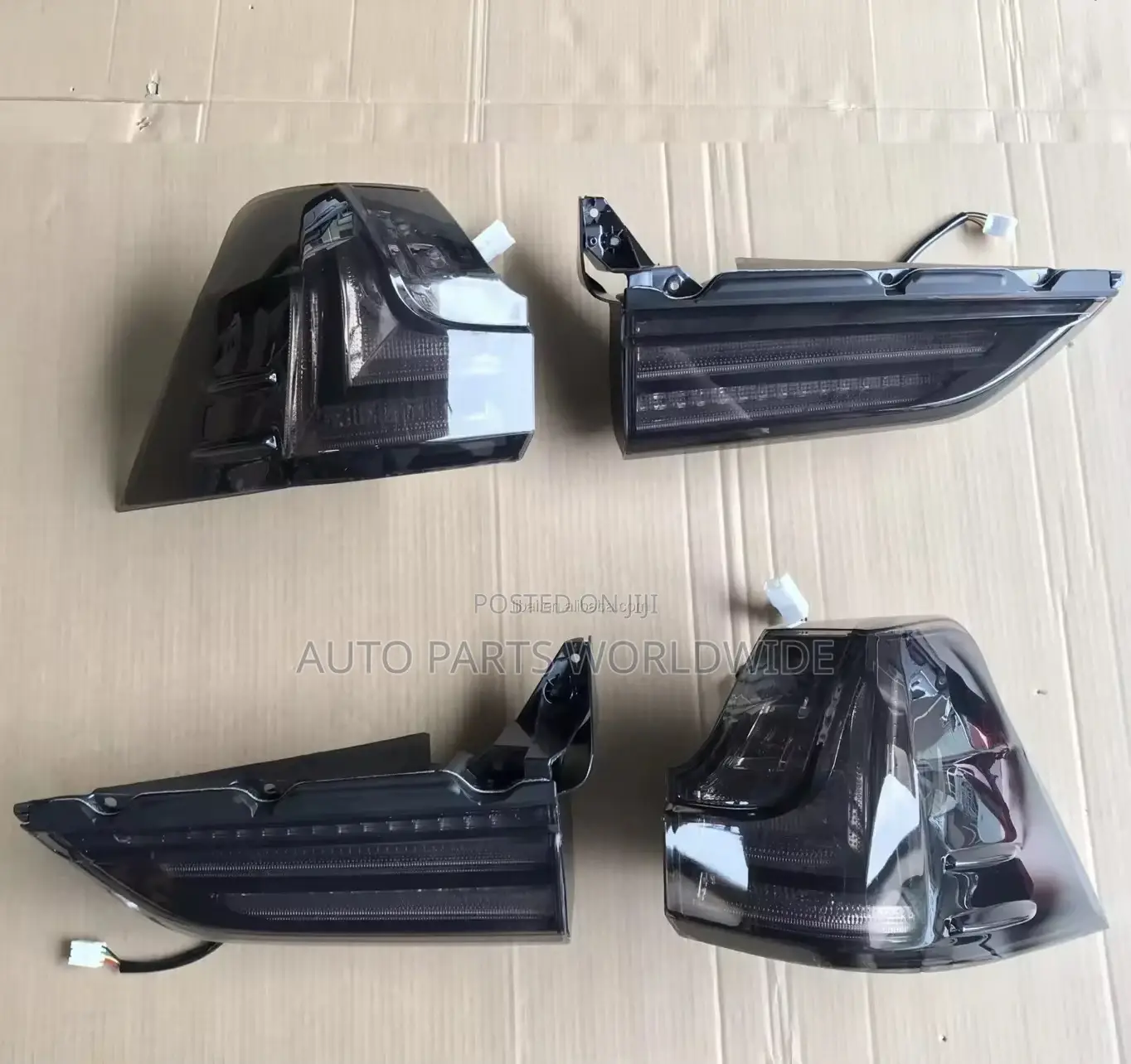 Lexus Lx570 Smoke Black Led Tail Lights 2016-2021