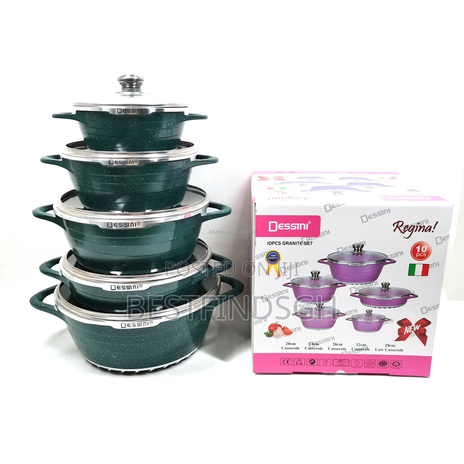 Dessini 12-Piece Diecast Cookware Set