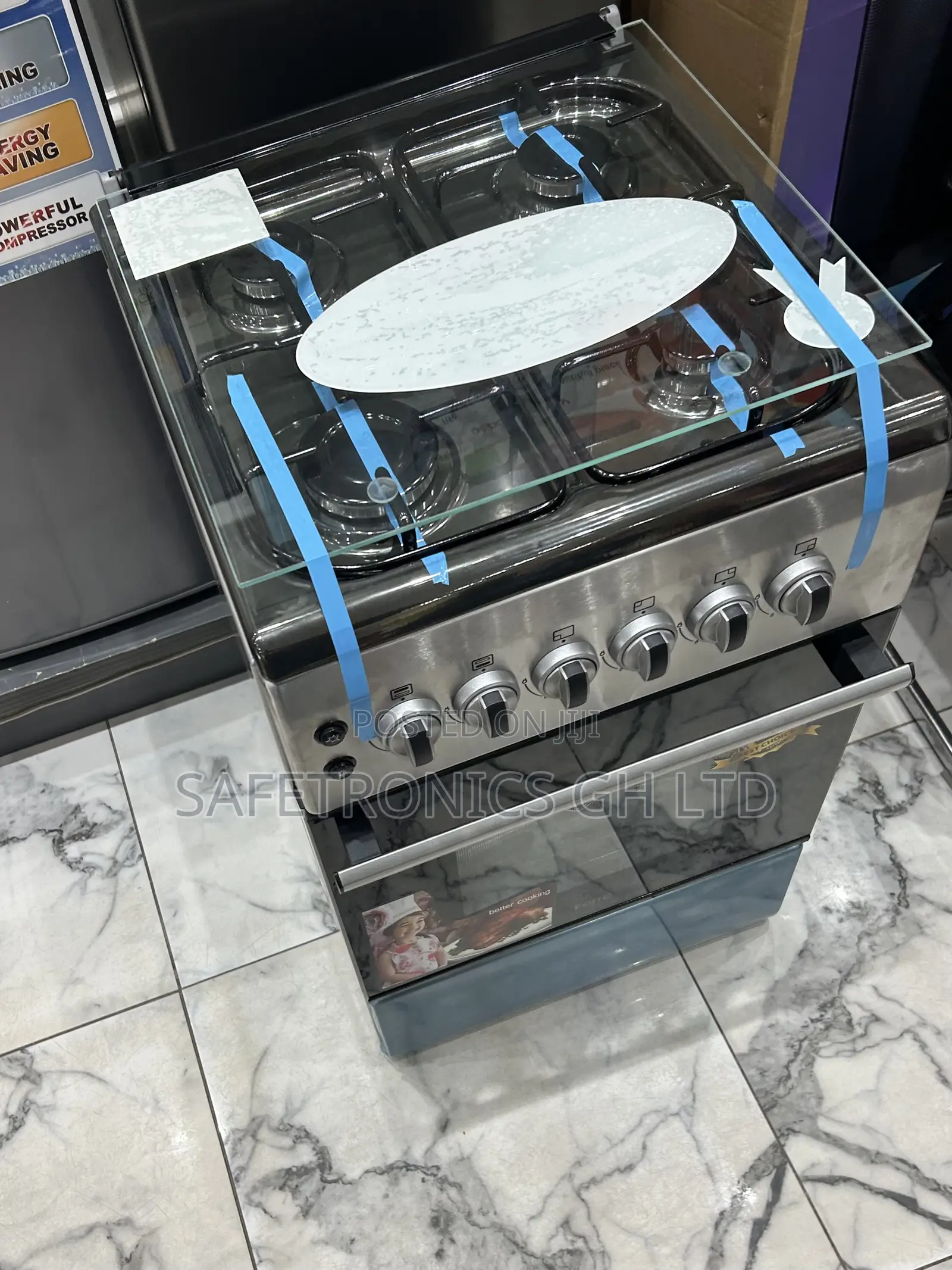 Accurate Sealed 4 Gas Burner Oven With Grill 60x60 Ferre Cooker