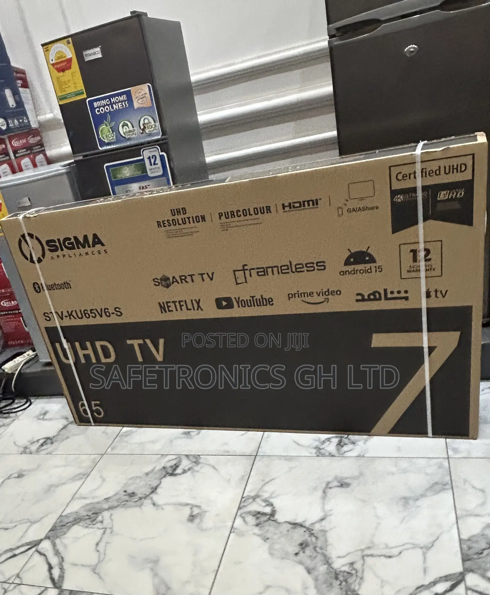 Newly Approved 65 Inch Smart Led Android Frameless Sigma Tv