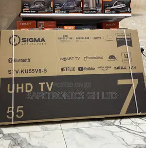 Get Original 55 Inch Sigma Led Android Smart Uhd Tv