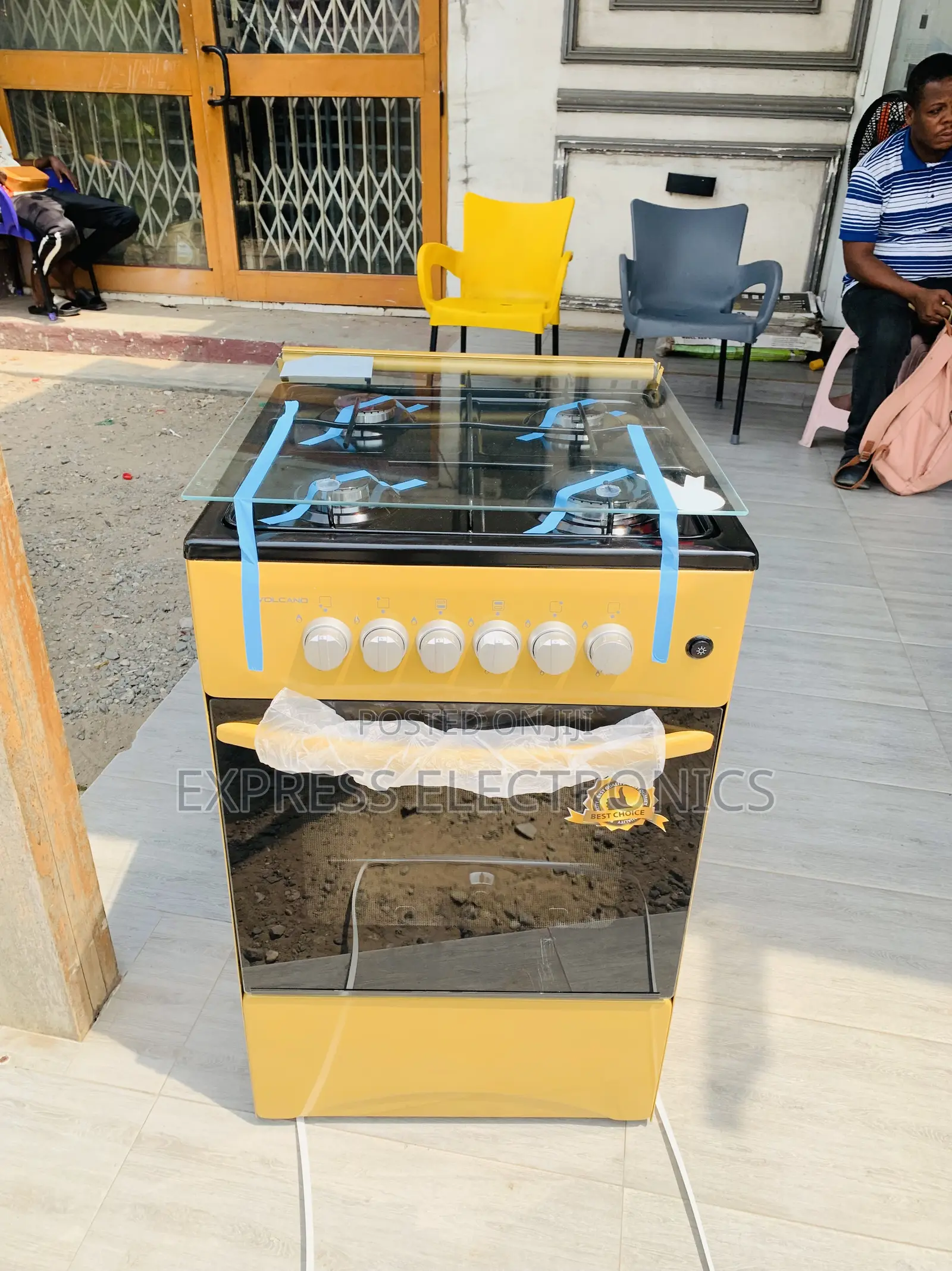 4burner Gas Cooker Oven 50–50 Volcano