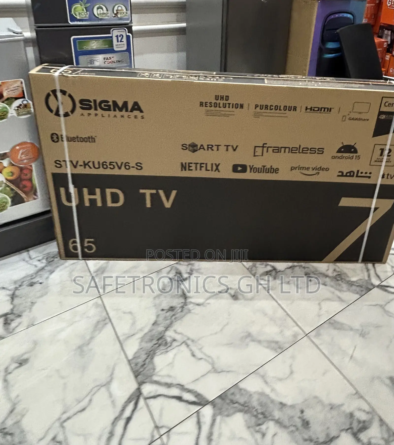 Newly Approved 65 Inch Smart Led Android Frameless Sigma Tv