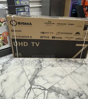 Newly Approved 65 Inch Smart Led Android Frameless Sigma Tv
