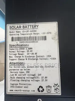 LBT-24v100ah (2.5kw) Lithium
