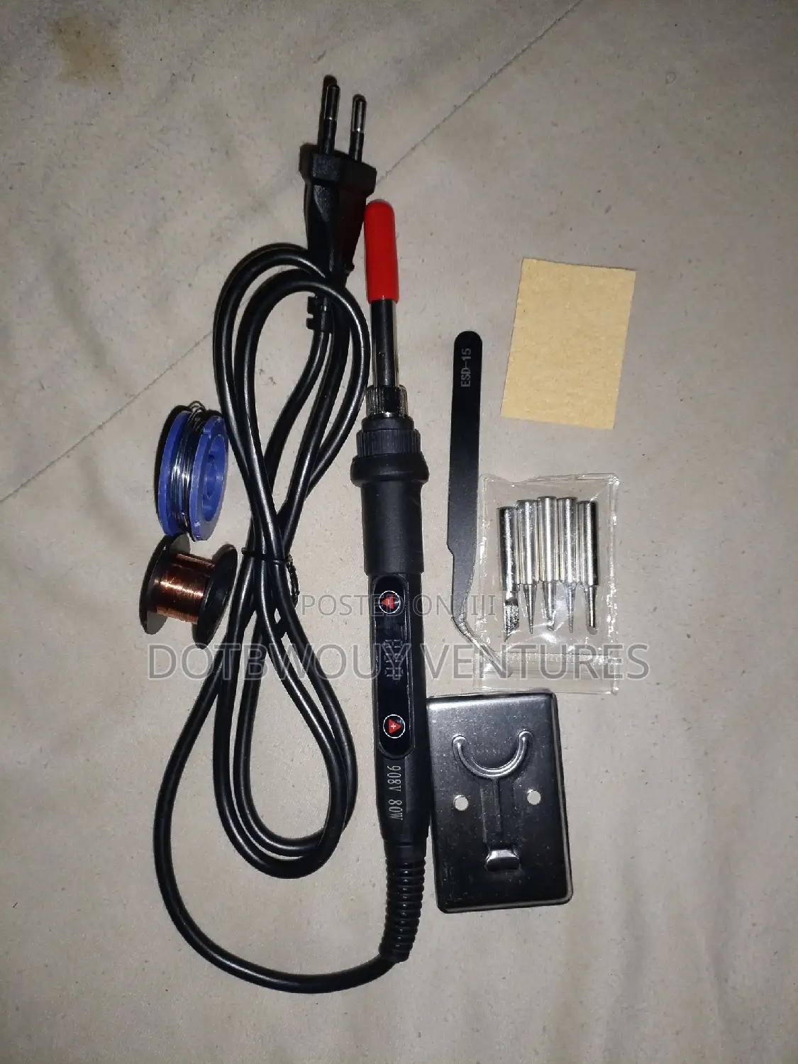 LCD Digital Adjustable Temperature 80w Soldering Iron Set