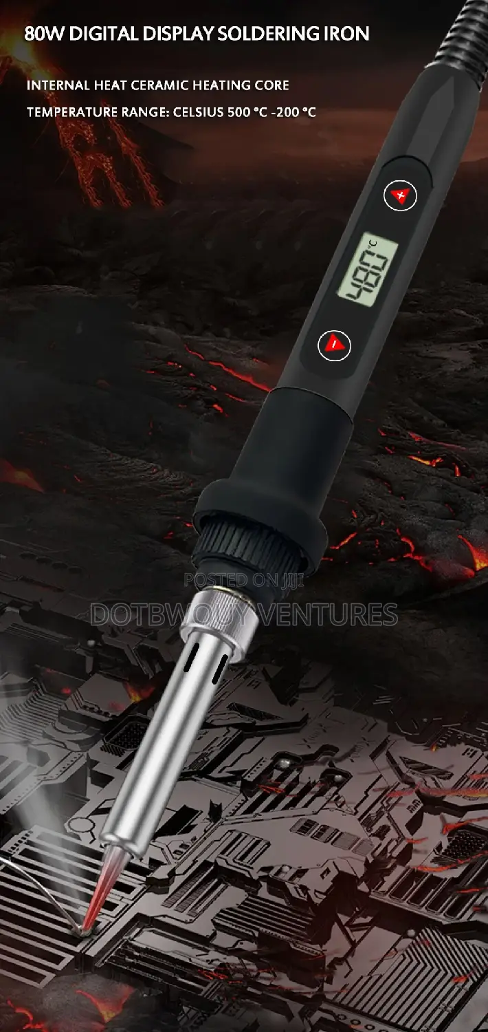 LCD Digital Adjustable Temperature 80w Soldering Iron Set