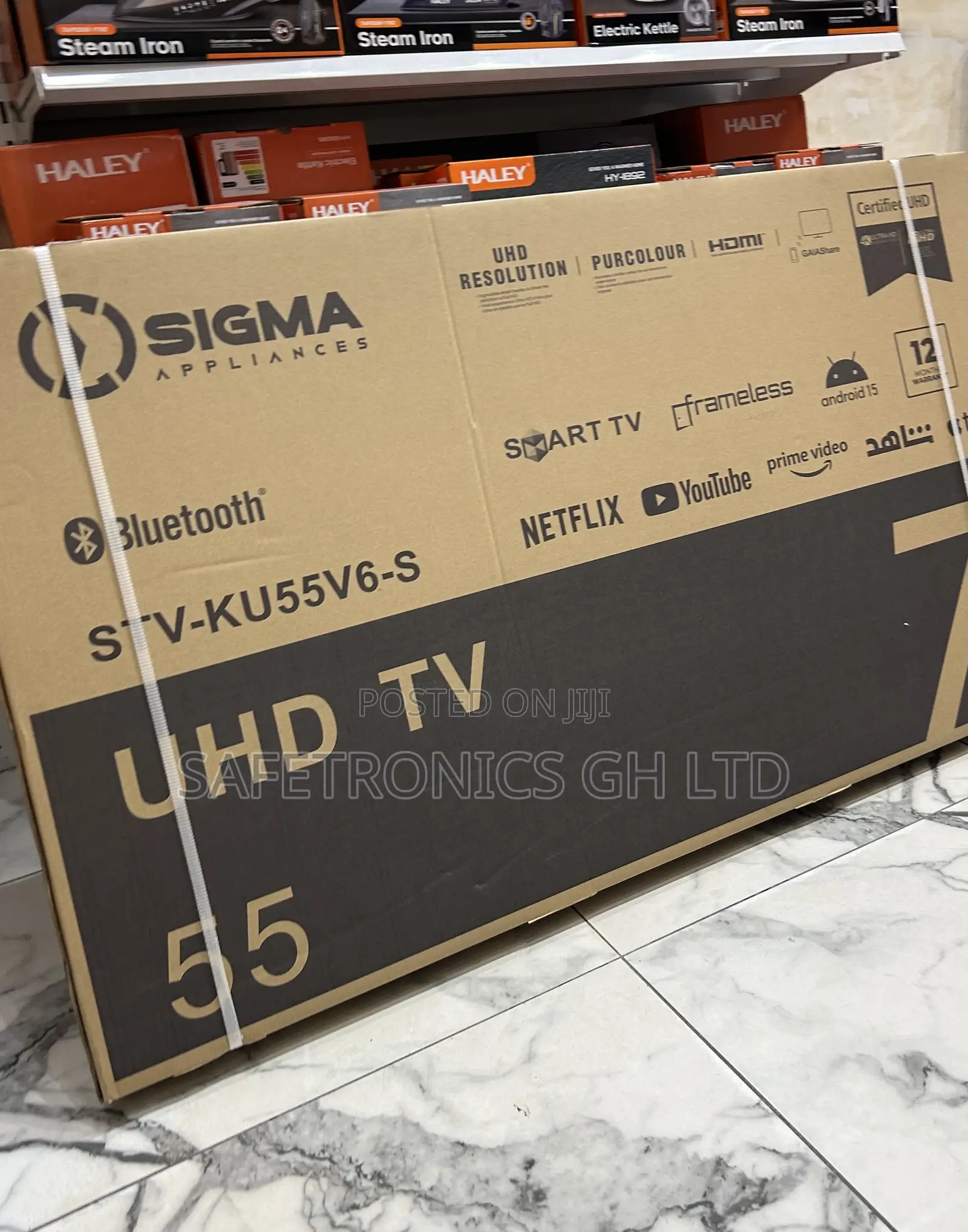 Smart Uhd Android Frameless Sigma 55 Inch Sleek Tv