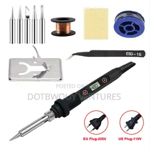 LCD Digital Adjustable Temperature 80w Soldering Iron Set