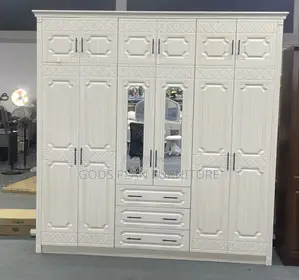 6 Doors Wooden Wardrobe