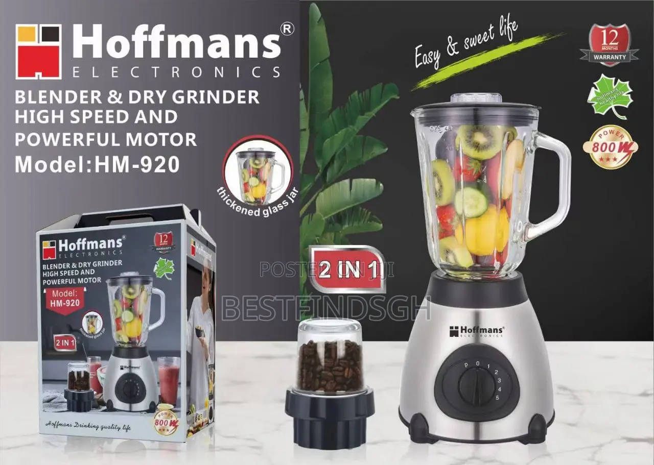 Hoffmans 2 in 1 Blender and Grinder