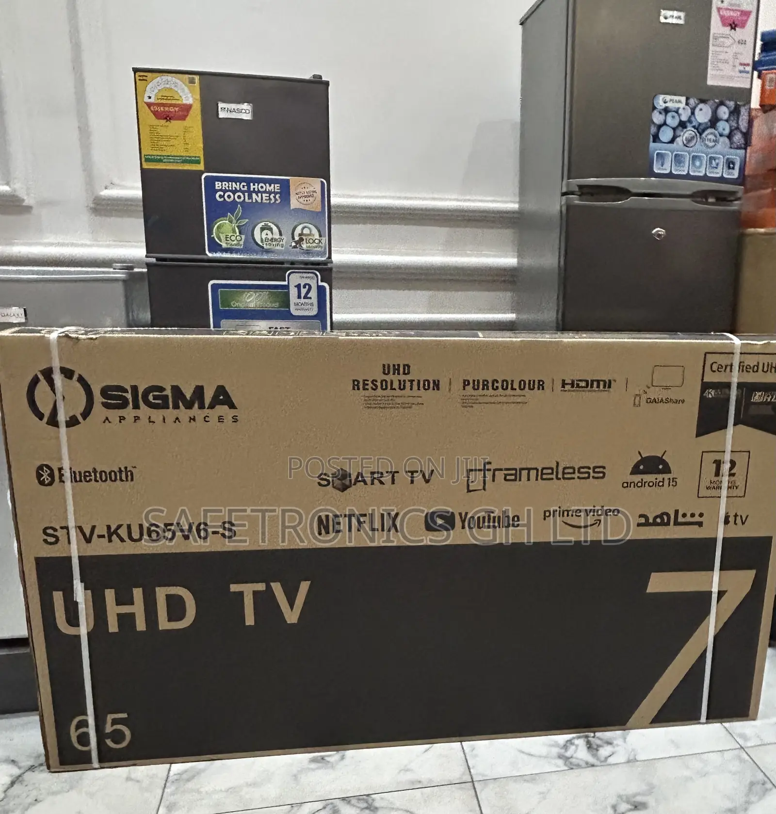 Exclusive 65 Inch Sigma Uhd Android Frameless Smart Tv