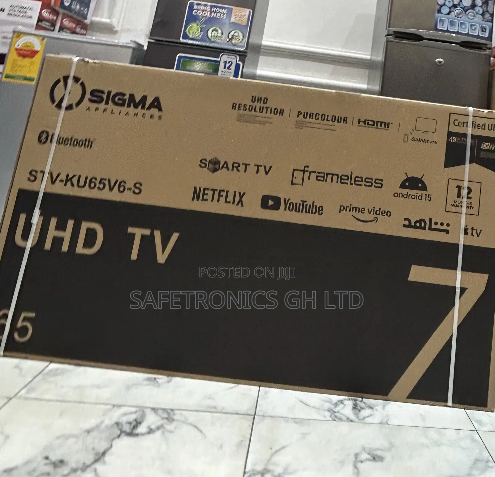 Excellent Sigma Smart Led Uhd Android Frameless 65 Inch Tv