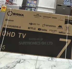 Excellent Sigma Smart Led Uhd Android Frameless 65 Inch Tv