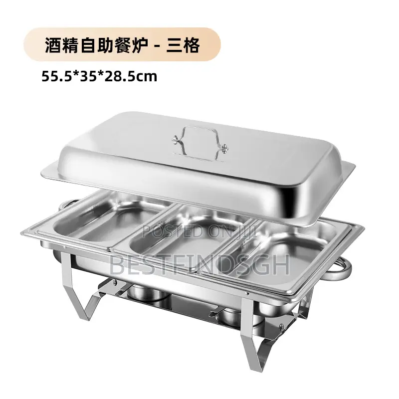 Chafing Dish With Three Compartments