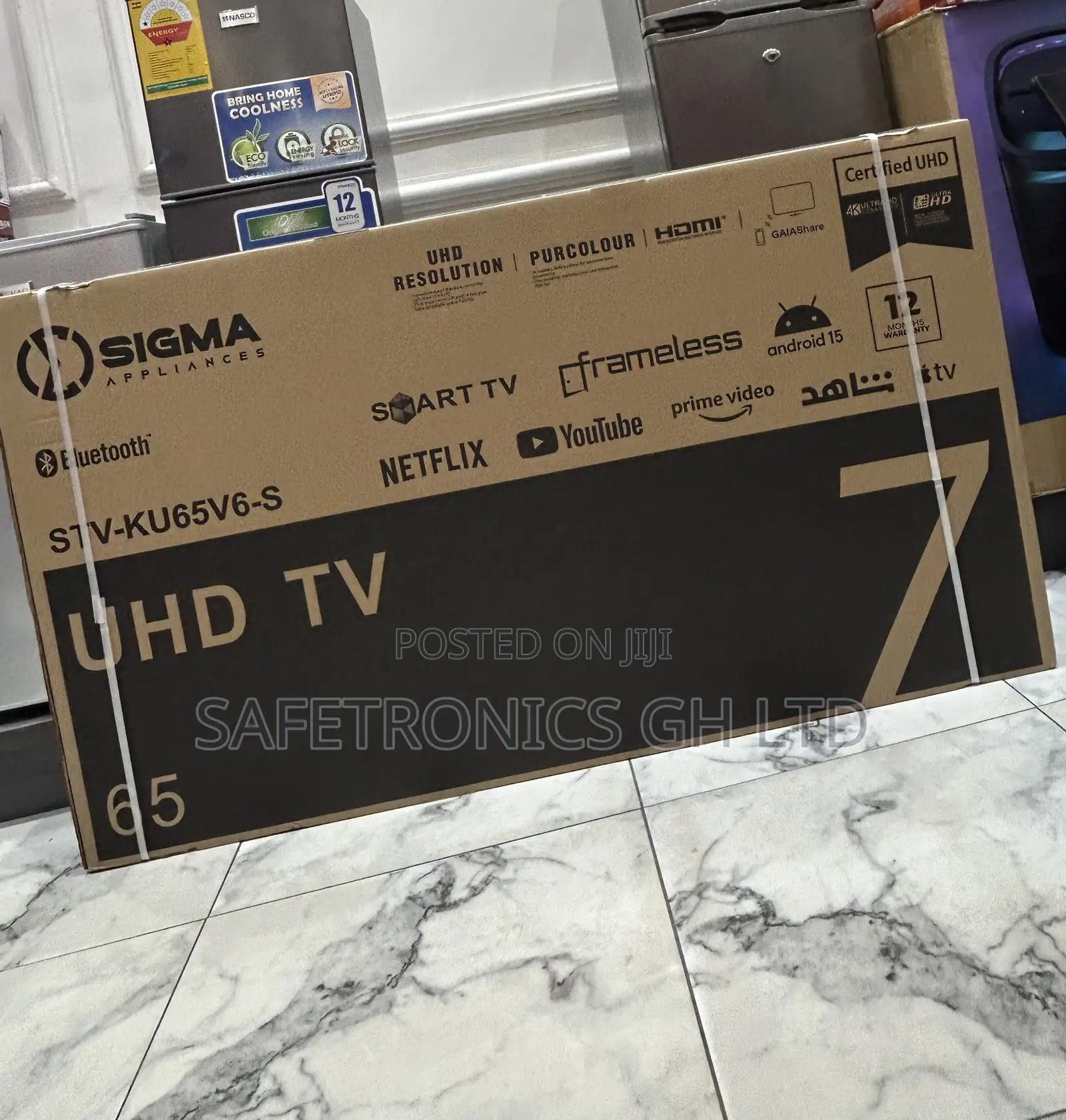Best Quality Sigma Sleek Smart Uhd Android 65 Inch Frameless Tv
