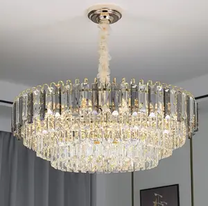 Luxury Crystal Chandelier - Black Gold Color