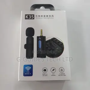 K35 Dual Wireless Microphone For 3.5mm Aux Supported Devices