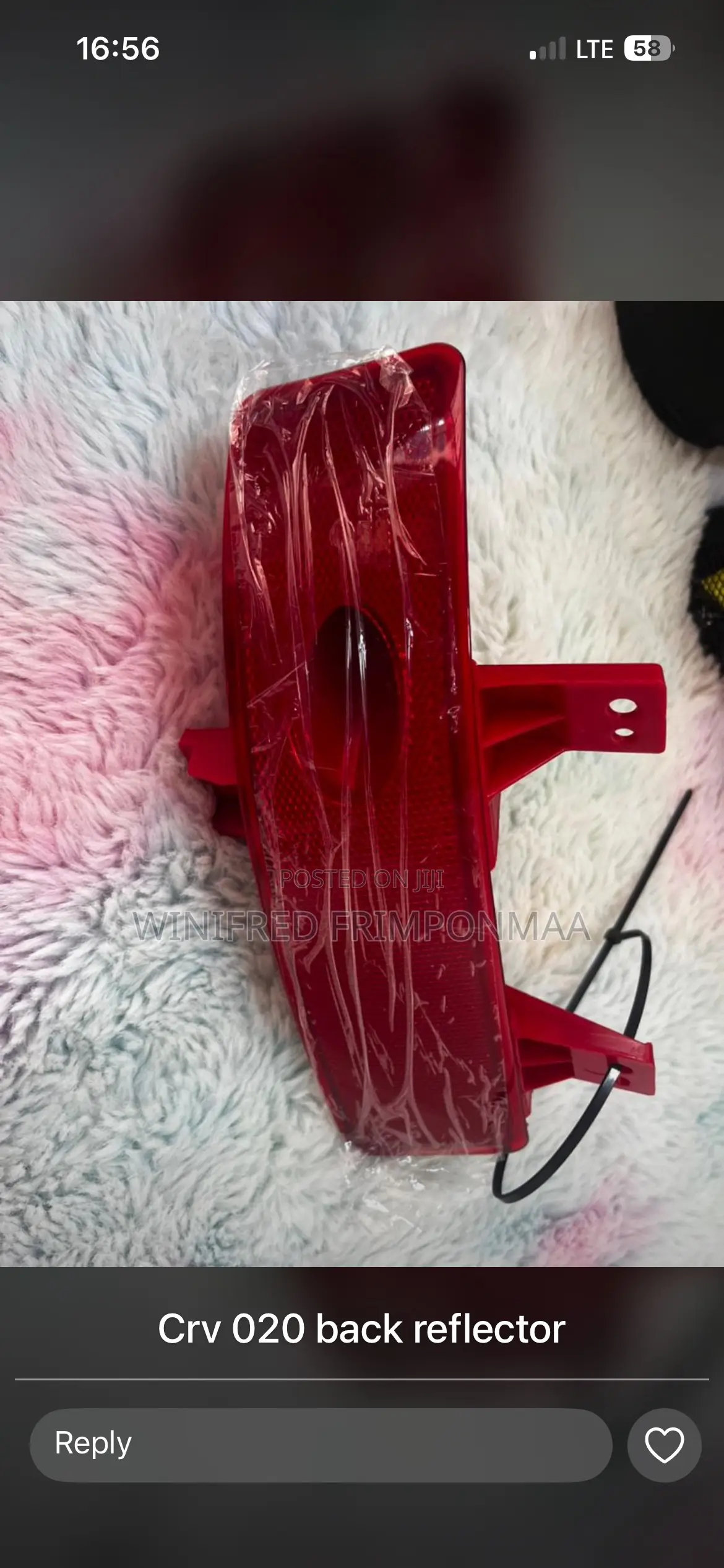 Accord 2020 Back Reflector