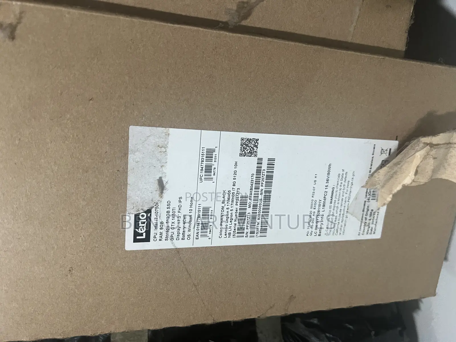 New Laptop Lenovo Legion 5 8GB Intel Core i7 SSD 512GB