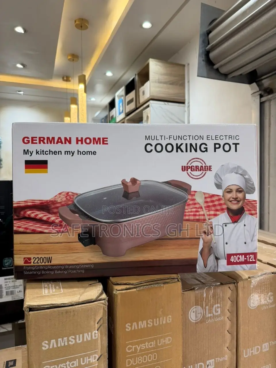 Most Affordable Multi-Function Electric Cooking Pot 40cm-12l