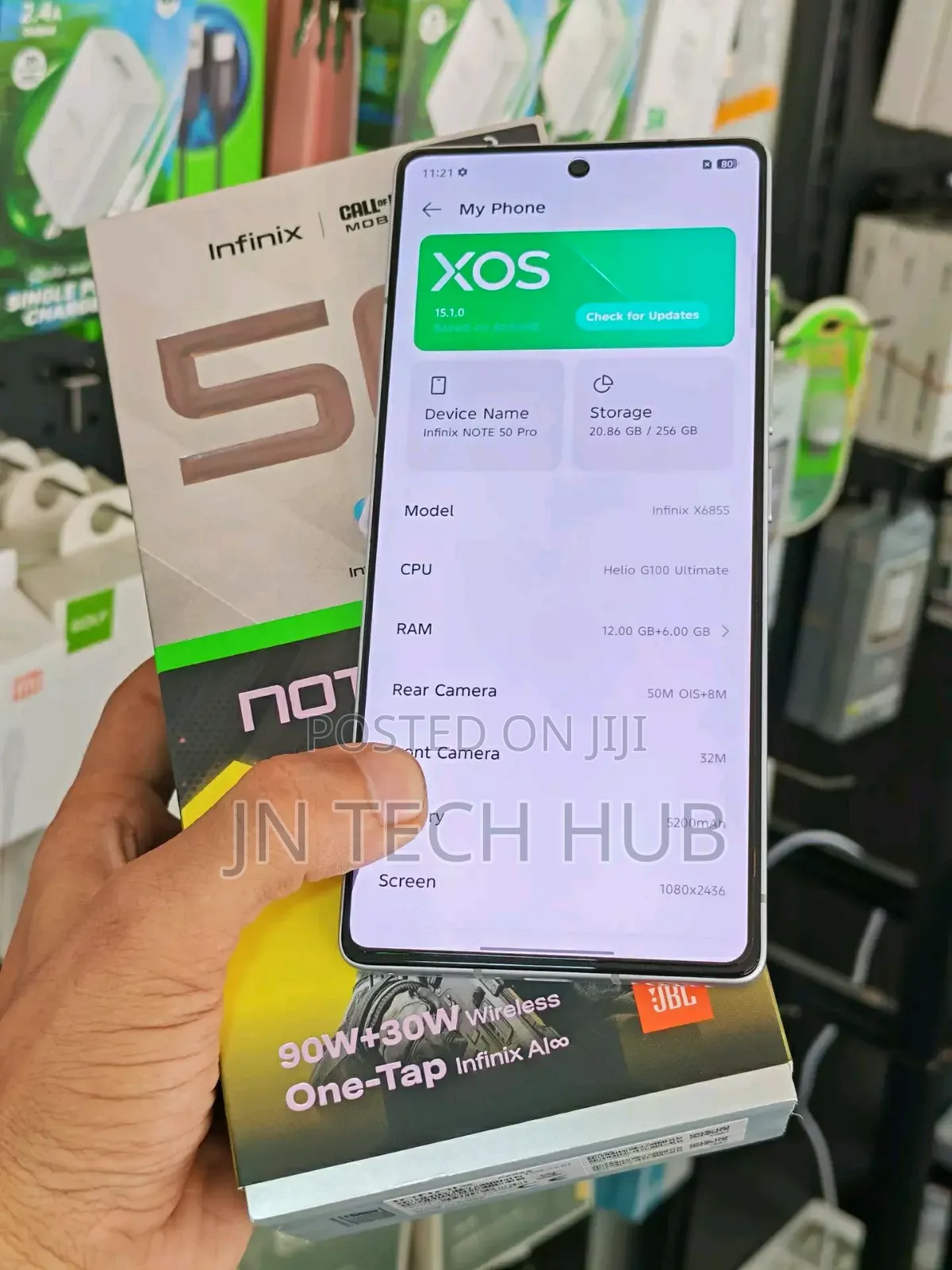 New Infinix Hot 50 Pro 256 GB Gray