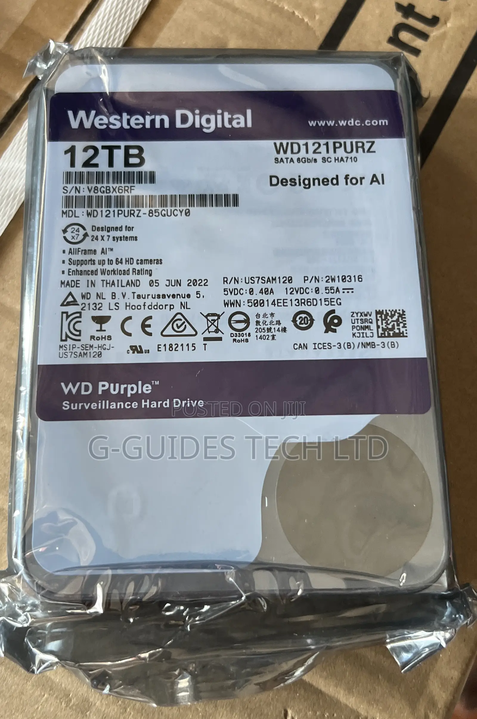 12tb Wd Purple Surveillance Hard Drive