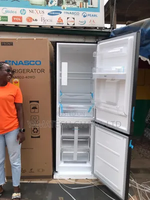 Large Capacity Nasco 309 Litre Double Door Fridge With Dispenser