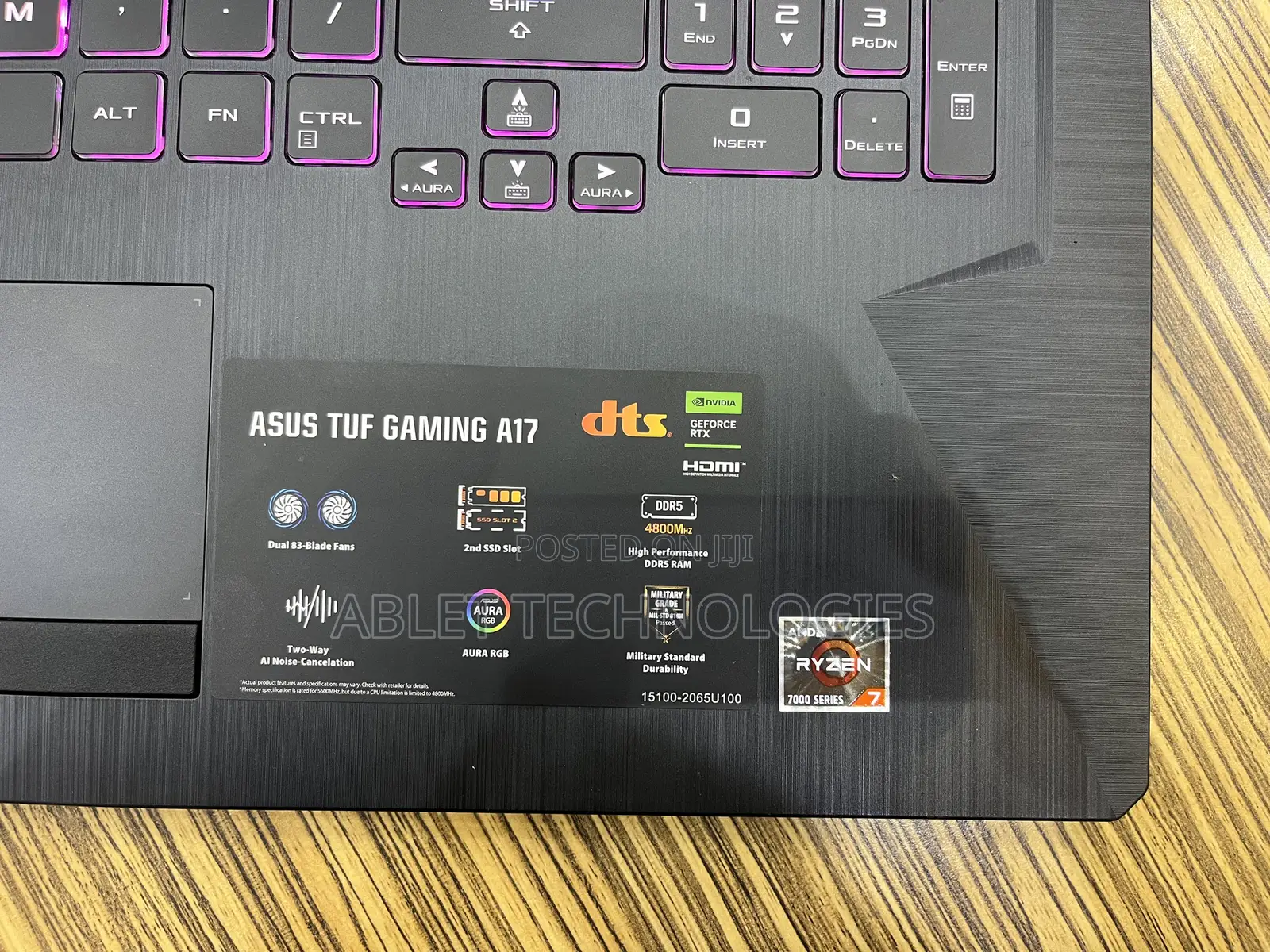New Laptop Asus TUF Gaming A16 8GB AMD Ryzen 7 SSD 512GB