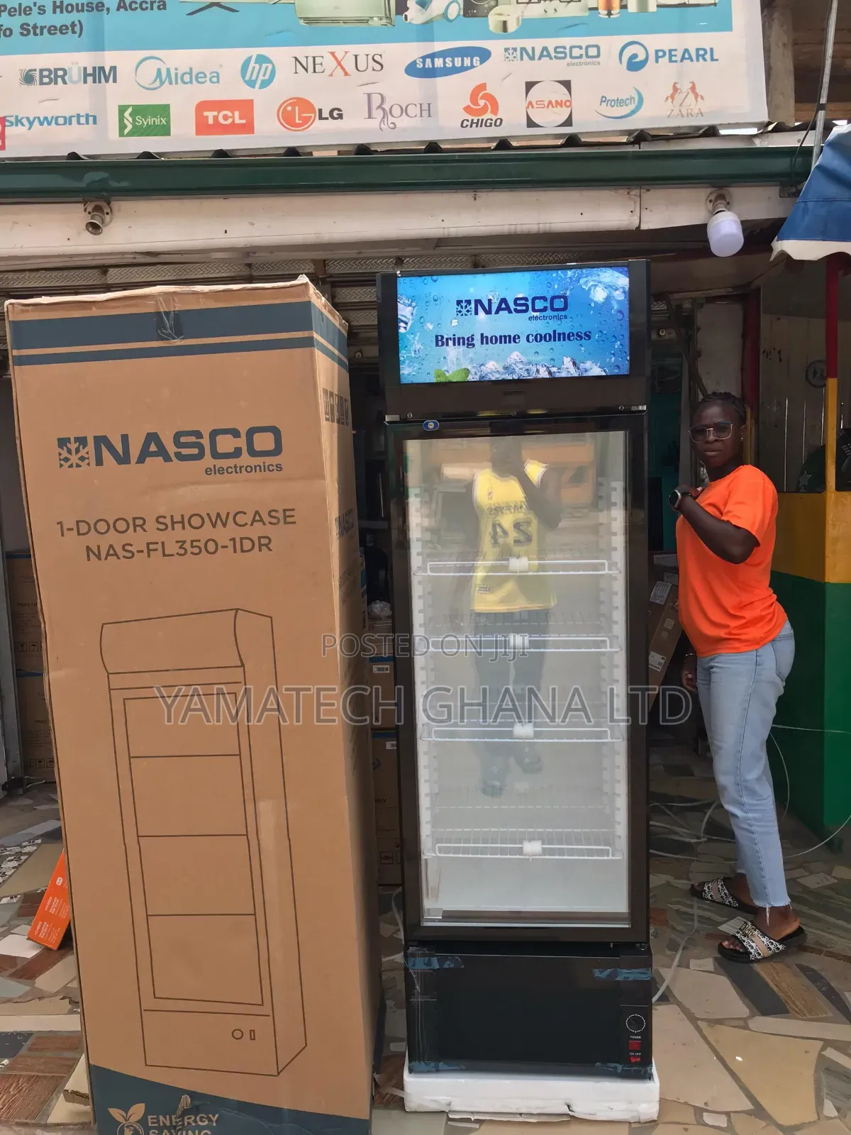 Brand New Durable Nasco 288 Litre Display Fridge